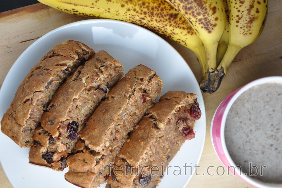 Pão saudável de banana light (sem açúcar)