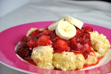 Bolinhos de queijo quark ou cottage com alto teor de proteína