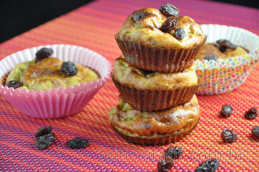 Muffins de banana fitness (sem glúten, sem açúcar)