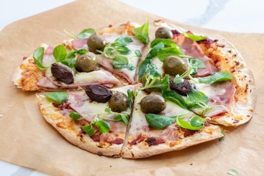 “Pizza” rápida de tortilha