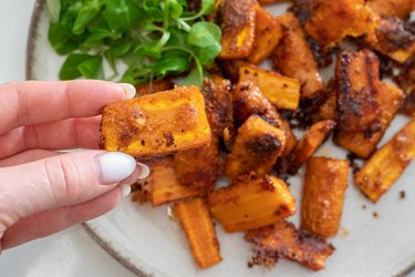 Cenouras assadas com parmesão