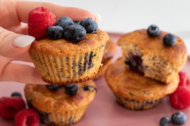 Muffins proteicos macios (sem farinha e sem açúcar)