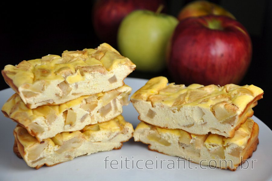 Barrinhas proteicas de cheesecake de maçã (sem glúten e sem açúcar)