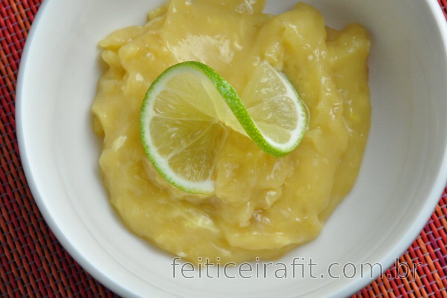 Creme de limão (lemon curd) saudável sem manteiga