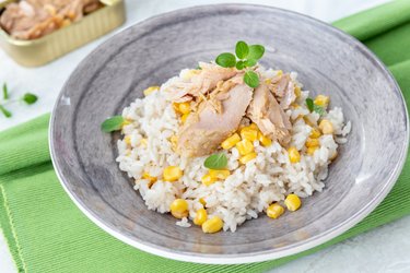 Arroz fit de atum com milho