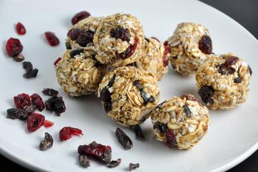 Bolinhas fitness para o café da manhã