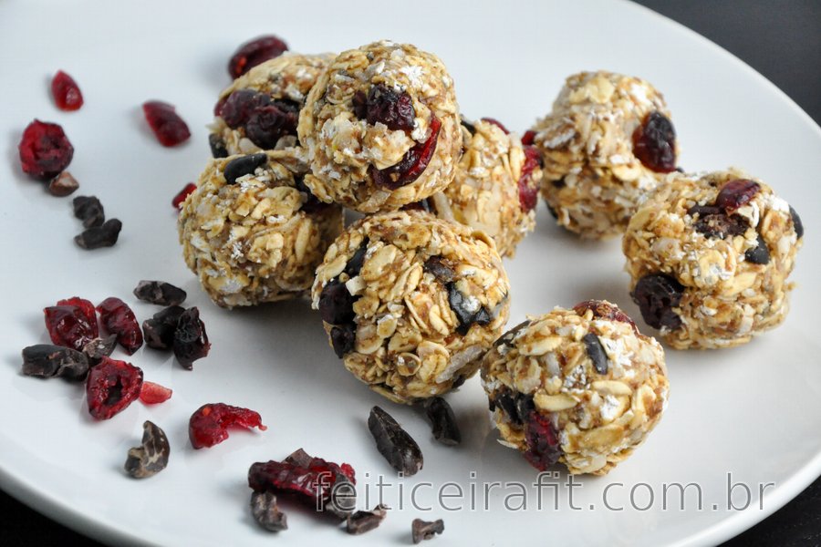 Bolinhas fitness para o café da manhã
