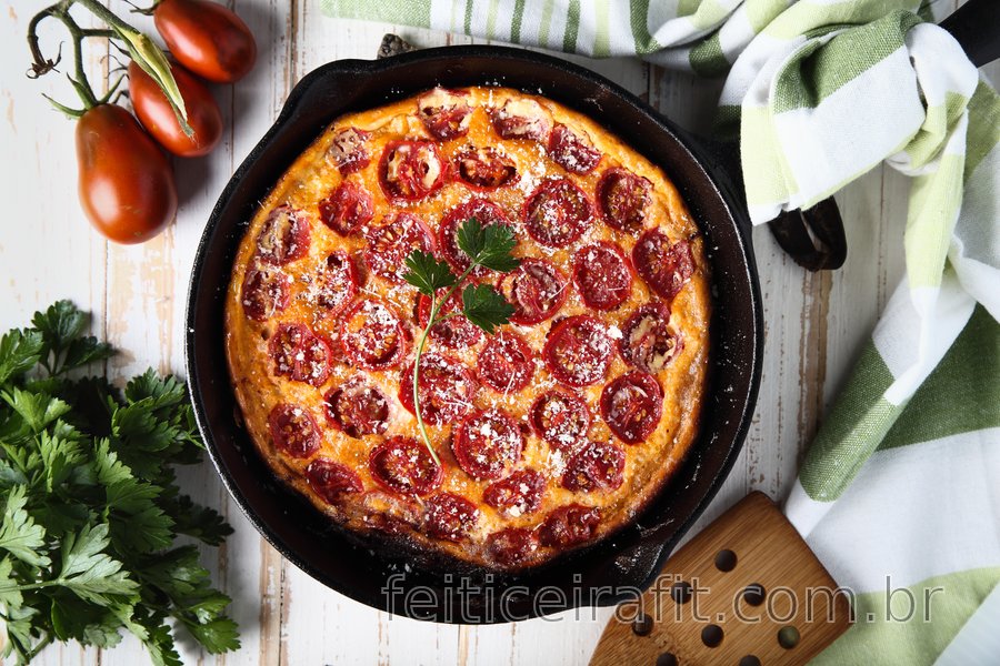 Frittata low carb de tomate