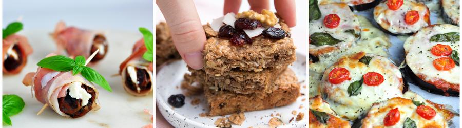 Receitas de lanches com alto teor de proteína