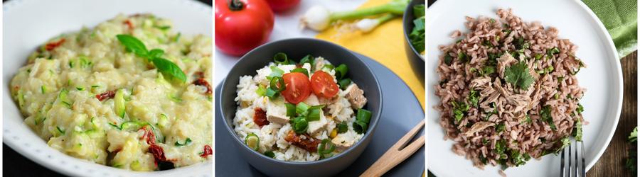 Receitas de arroz com alto teor de proteína