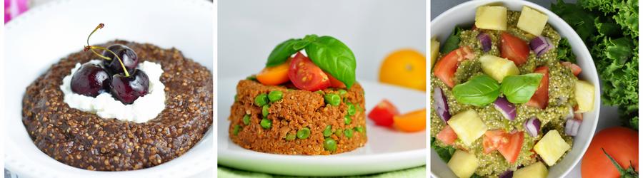 Receitas sem glúten saudáveis com quinoa