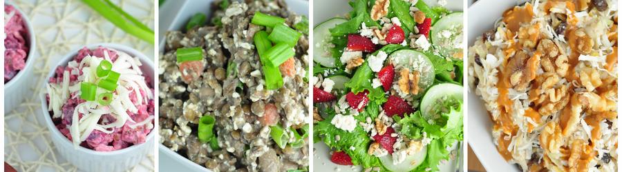 Receitas de saladas com poucas calorias para emagrecer